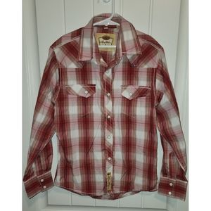 Boys large Larry Mahan cowboy collection shirt pearl snap button down western